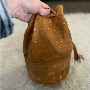 50%offw❤️ Tan Embossed Hobo Bag New not leather PURSE-SALE was $25 G1